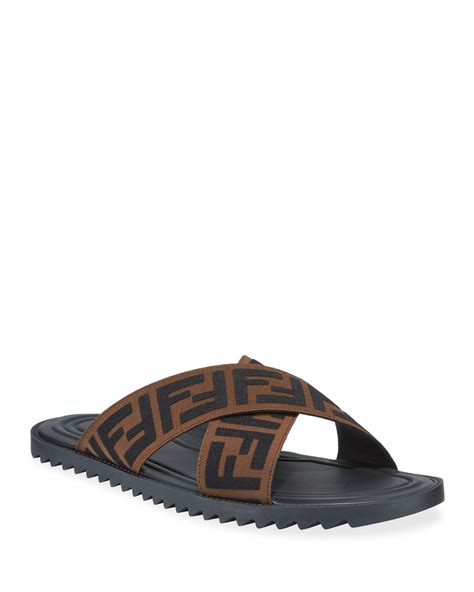 fendi slides mens|Slides & Sandals .